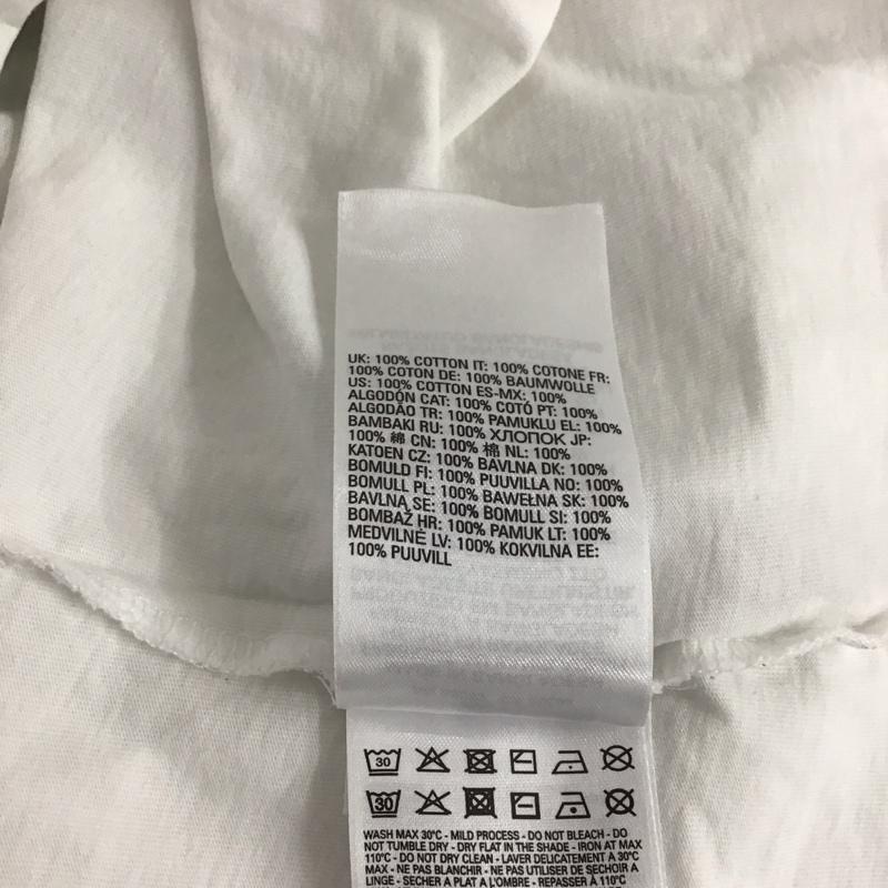 ディーゼル DIESEL Tシャツ 半袖 半袖カットソー プリントTシャツ クルーネックカットソー XL ロゴ、文字 白 / ホワイト / メンズ USED 古着 中古 10143684