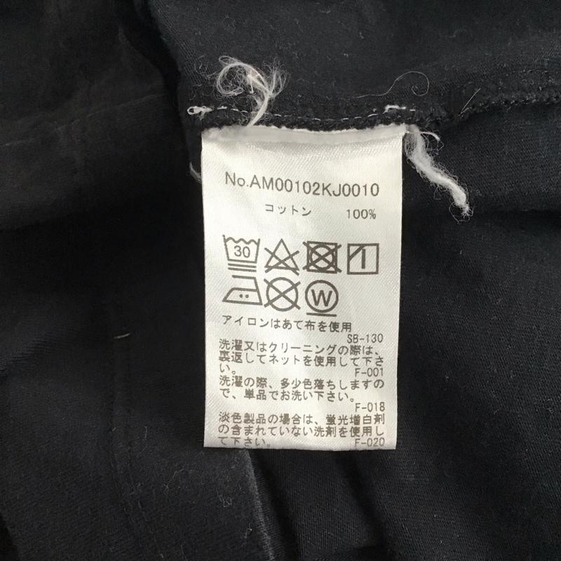 メゾンキツネ MAISON KITSUNE Tシャツ 半袖 半袖カットソー プリントTシャツ クルーネックカットソー S ロゴ、文字 黒 / ブラック / メンズ USED 古着 中古 10143687