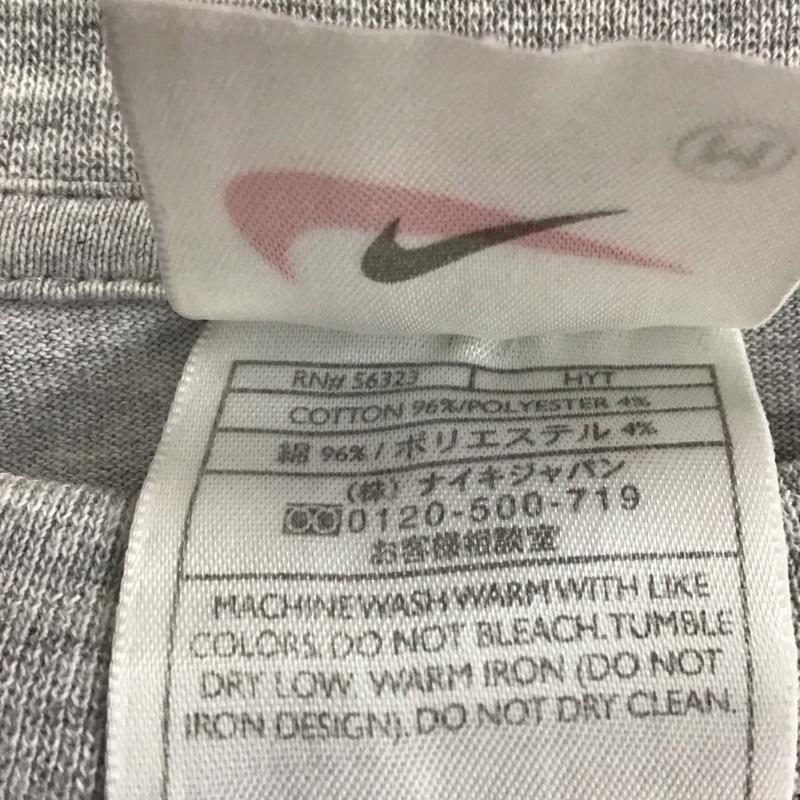 ナイキ NIKE Tシャツ 半袖 半袖Tシャツ プリントTシャツ クルーネックカットソー M ロゴ、文字 灰 / グレー / メンズ USED 古着 中古 10143702