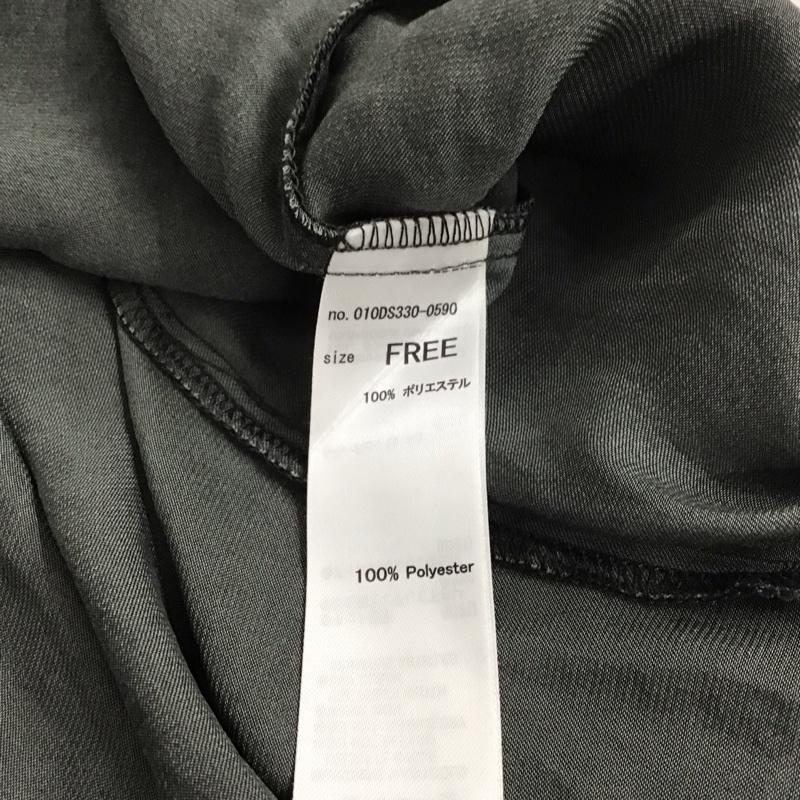 マウジー MOUSSY ワンピース ロングスカート 010ds330-0590 シャツワンピース ロングワンピース FREE 無地 黒 / ブラック / レディース USED 古着 中古 10143748