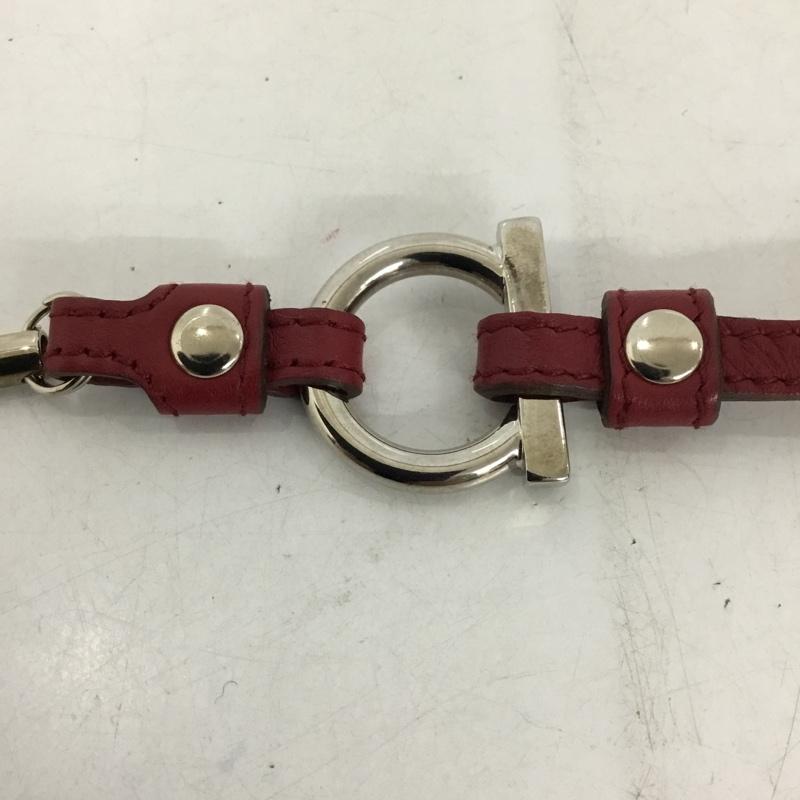 サルヴァトーレフェラガモ Salvatore Ferragamo ファッション小物 ファッション小物 ストラップ ネックストラップ 無地 ボルドー / ボルドー / レディース USED 古着 中古 10143770