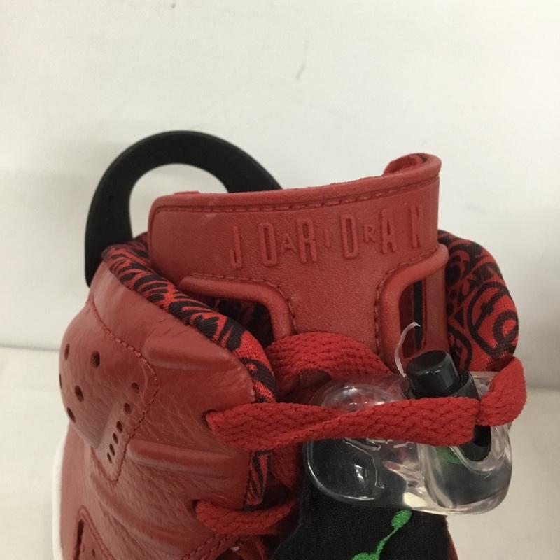 ナイキ NIKE スニーカー スニーカー 694091-625 AIR JORDAN 6 RETRO SPIZIKE 27cm 箱有 27.0cm ワンポイント 赤 / レッド / X 黒 / ブラック / メンズ USED 古着 中古 10143915