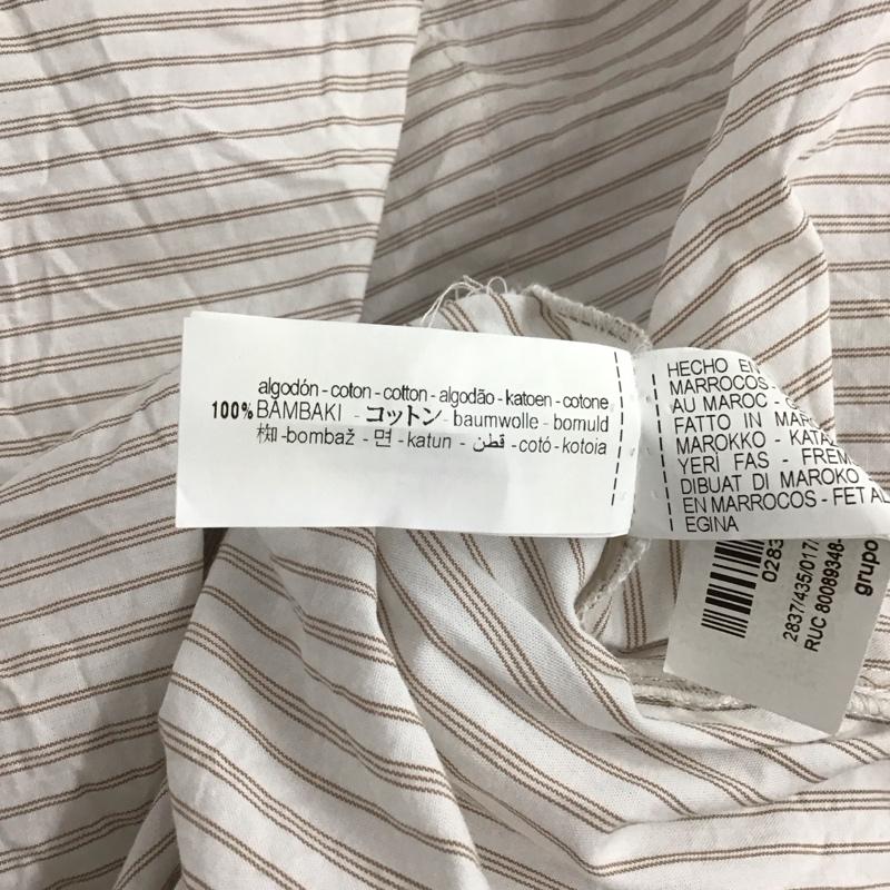 ザラ ZARA シャツ、ブラウス 半袖 M ストライプ マルチカラー / マルチカラー / レディース USED 古着 中古 10143991