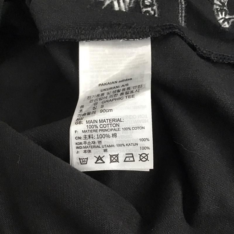 アディダス adidas Tシャツ 半袖 HL9050 ディズニー ミッキーマウス ドナルドダッグ Disney プリント M キャラクター 黒 / ブラック / レディース USED 古着 中古 10144018