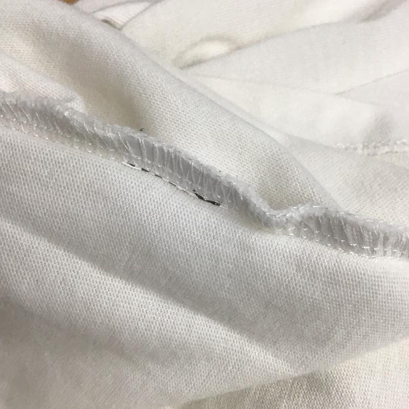 ザラ ZARA Tシャツ 半袖 オーバーサイズ バックロゴ クルーネック L ロゴ、文字 白 / ホワイト / メンズ USED 古着 中古 10144066
