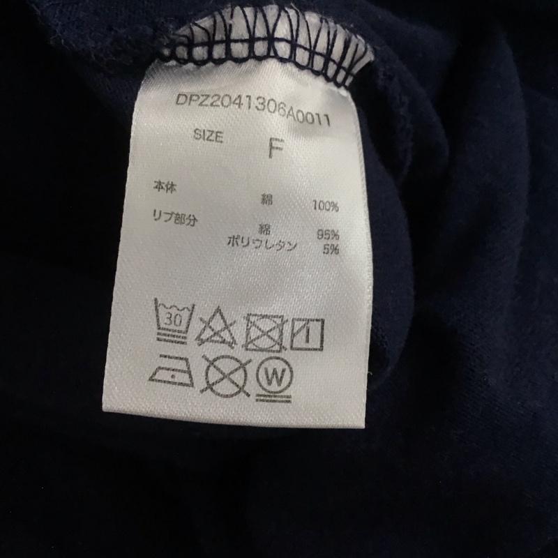 ディスコート Discoat Tシャツ 半袖 DPZ2041306A0011 サガラバック刺繍半袖Tシャツ FREE ロゴ、文字 紺 / ネイビー / レディース USED 古着 中古 10144109