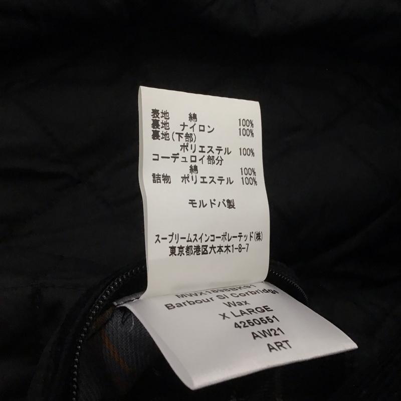 バーブァー Barbour ジャケット、上着 ジャンパー、ブルゾン 2102094 CORBRIDGESLWAX オイルドジャケット アウター XL 無地 黒 / ブラック / メンズ USED 古着 中古 10144153
