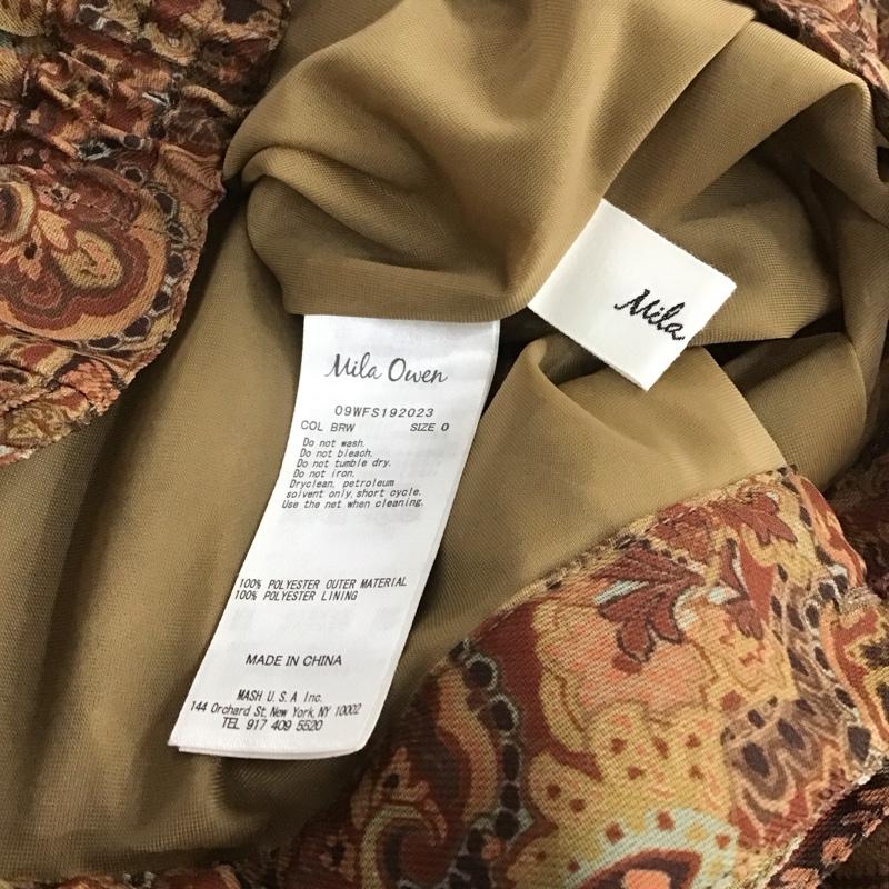 ミラオーウェン Mila Owen スカート ひざ丈スカート 09wfs192023 フロントデザインプリーツスカート 0 総柄 マルチカラー / マルチカラー / レディース USED 古着 中古 10144235