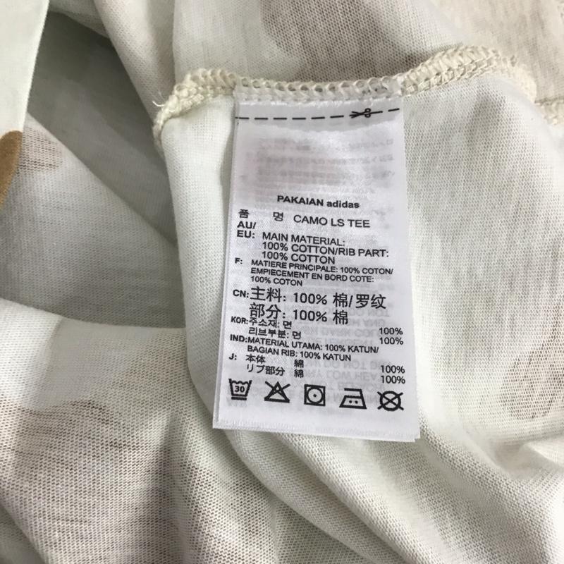 アディダス adidas カットソー 長袖 ed6967 カモフラージュT プリントTシャツ 長袖カットソー カモフラージュ柄・迷彩 ベージュ / ベージュ / メンズ USED 古着 中古 10144242