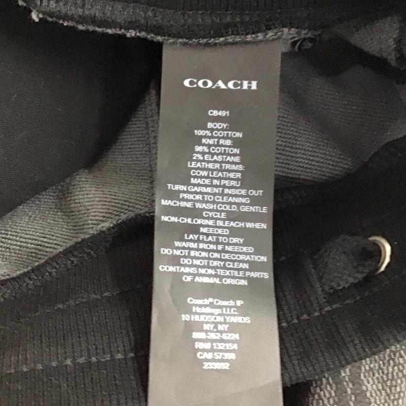 コーチ COACH ボトムス ボトムス S ロゴ、文字 黒 / ブラック / X 灰 / グレー / メンズ USED 古着 中古 10144652