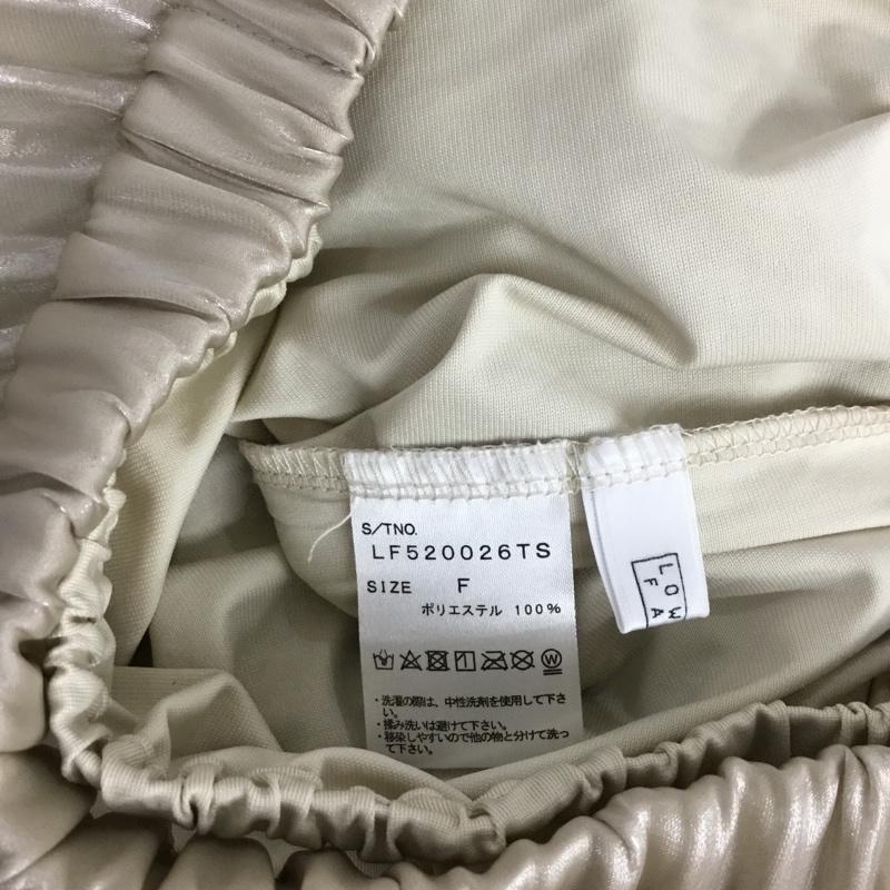 ローリーズファーム LOWRYS FARM スカート ロングスカート LF520026TS プリーツスカート FREE 無地 アイボリー / アイボリー / レディース USED 古着 中古 10144675