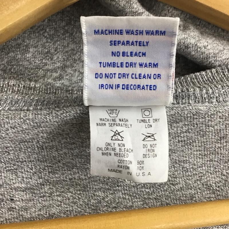 チャンピオン Champion Tシャツ 半袖 半袖カットソー プリントTシャツ クルーネックカットソー M ロゴ、文字 灰 / グレー / メンズ USED 古着 中古 10144866
