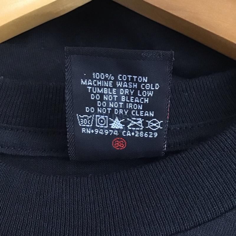 ステューシー STUSSY Tシャツ 半袖 S ロゴ、文字 X プリント 黒 / ブラック / メンズ USED 古着 中古 10144883