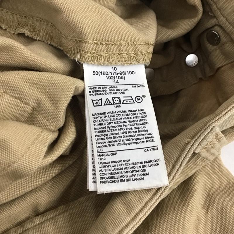 ギャップ GAP パンツ ワークパンツ、ペインターパンツ ワークパンツ ワイドパンツ カジュアルパンツ ストレッチパンツ 無地 ベージュ / ベージュ / メンズ USED 古着 中古 10144968
