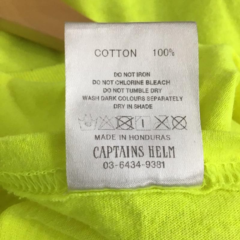 キャプテンズヘルム Captains Helm カットソー 長袖 長袖カットソー プリントカットソー クルーネック L ロゴ、文字 黄 / イエロー / メンズ USED 古着 中古 10145272