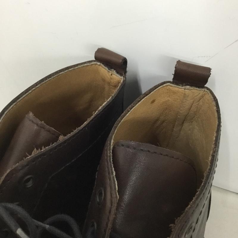 エディーバウアー Eddie Bauer ブーツ ショートブーツ レースアップ 7.5 無地 ダークブラウン / ダークブラウン / メンズ USED 古着 中古 10145606