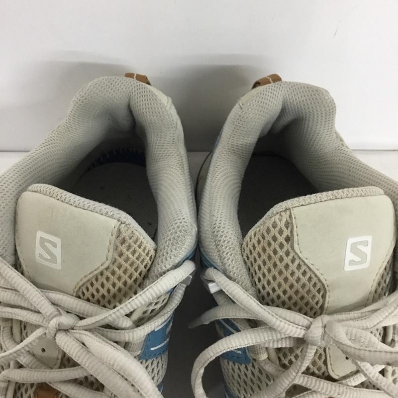 サロモン SALOMON スニーカー スニーカー 159817 25cm 25.0cm ロゴ、文字 灰 / グレー / X 水色 / ライトブルー / メンズ USED 古着 中古 10145611
