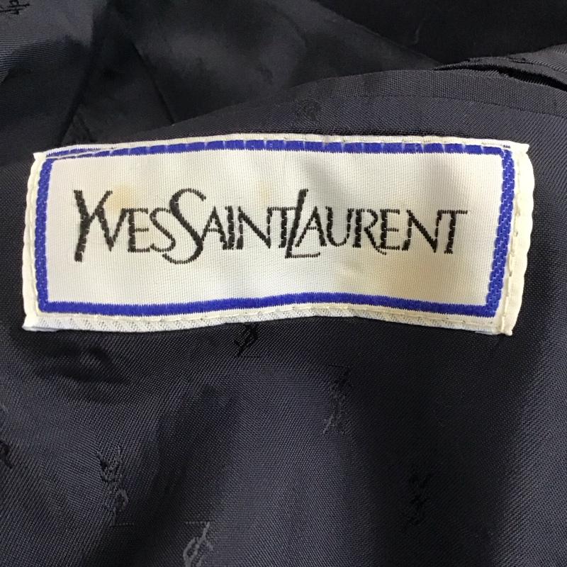 イヴサンローラン Yves Saint Laurent ジャケット、上着 ジャケット、ブレザー カジュアルジャケット アウター カラージャケット 46 無地 紺 / ネイビー / メンズ USED 古着 中古 10145696