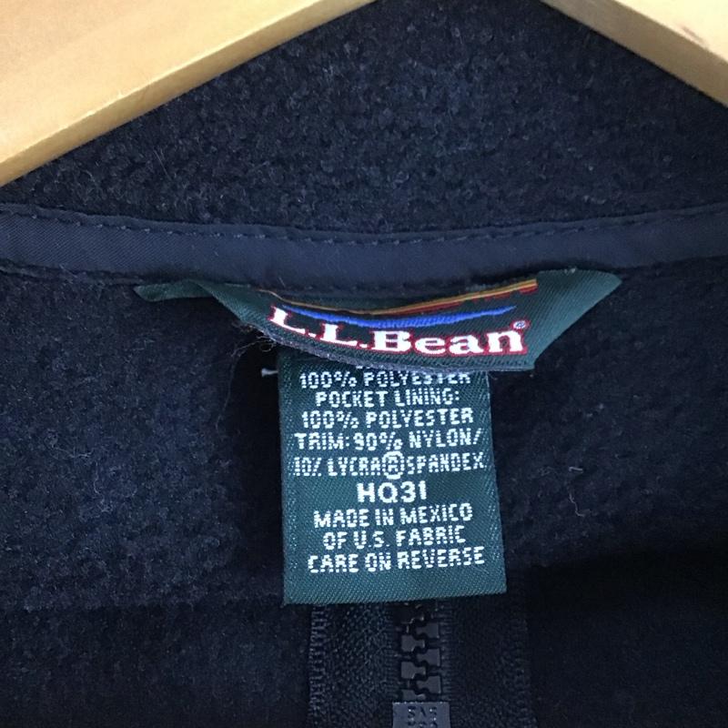 エルエルビーン L.L.Bean ジャケット、上着 ジャケット、ブレザー フリースジャケット プルオーバー スタンドネック M ロゴ、文字 黒 / ブラック / レディース USED 古着 中古 10145701