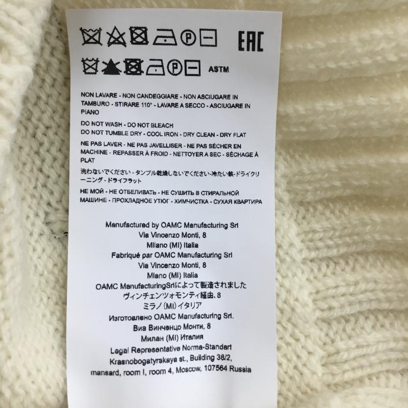 オーエーエムシー OAMC ニット、セーター 長袖 XL ロゴ、文字 オフホワイト / オフホワイト / メンズ USED 古着 中古 10145804