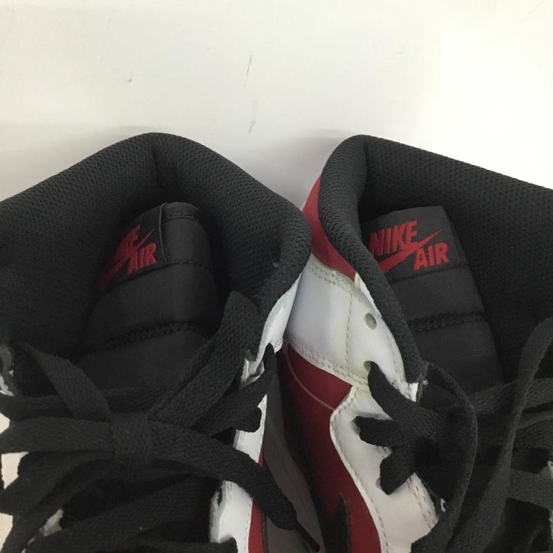 ナイキ NIKE スニーカー スニーカー 555088 123 AIR JORDAN 1 RETRO HIGH OG 28cm 箱有 28.0cm ロゴ、文字 白 / ホワイト / white X 黒 / ブラック / black X 赤 / レッド / red メンズ USED 古着 中古 10146022