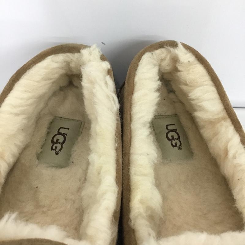 アグ UGG スリッポン スリッポン 3312 Ansley ドライビングモカシン 23cm 箱有 23.0cm ロゴ、文字 ベージュ / ベージュ / レディース USED 古着 中古 10146585