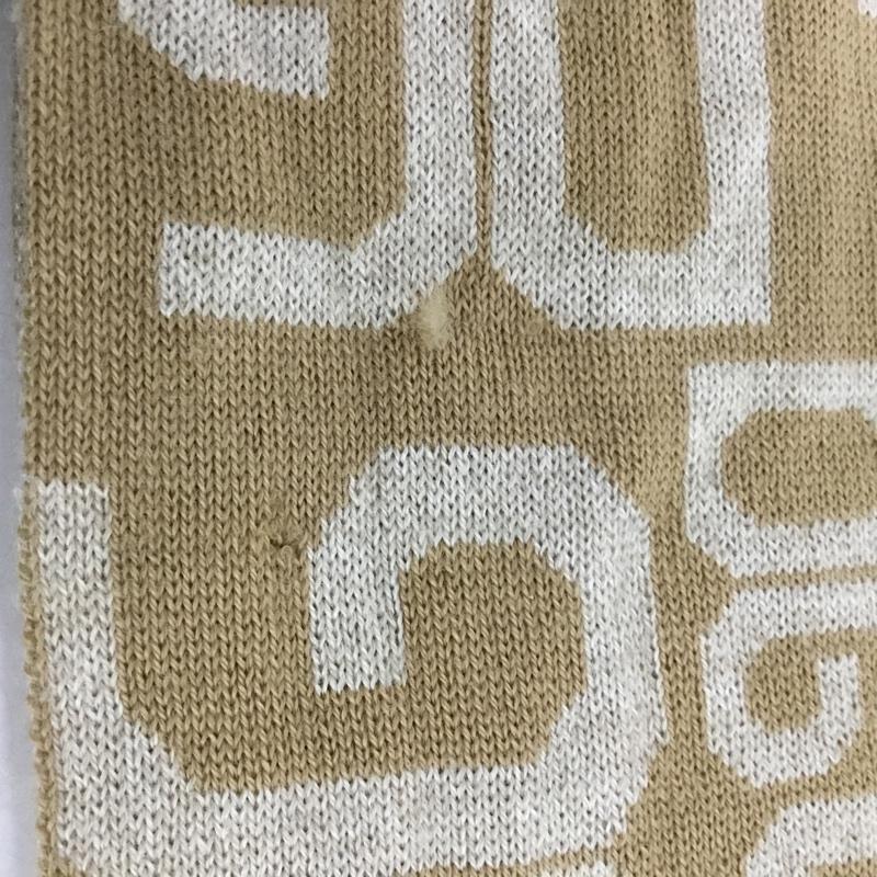 ドルチェアンドガッバーナ DOLCE&GABBANA マフラー マフラー ウール混 ロゴ 総柄 ベージュ / ベージュ / メンズ USED 古着 中古 10146589