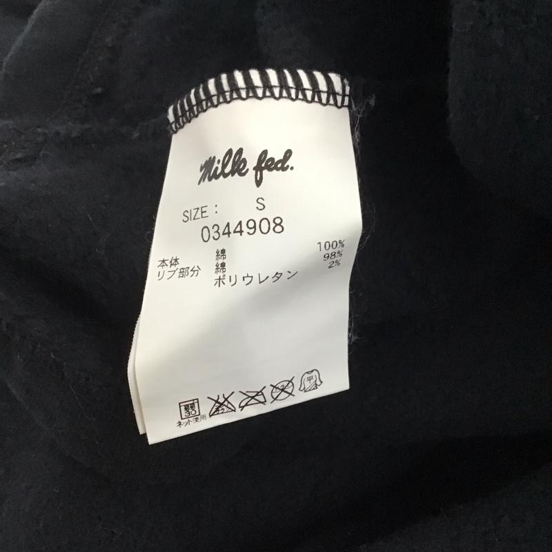 ミルクフェド MILKFED. ワンピース ミニスカート S 無地 X ロゴ、文字 黒 / ブラック / レディース USED 古着 中古 10146634