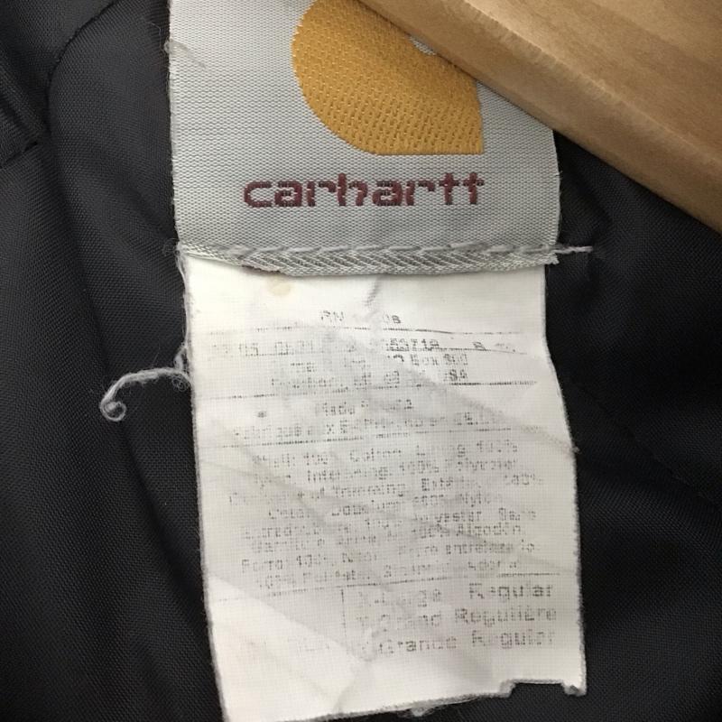 カーハート Carhartt ベスト ベスト ジップアップベスト ノースリーブカットソー アウター 00s ufcw ロゴ、文字 ダークグレー / ダークグレー / メンズ USED 古着 中古 10146660