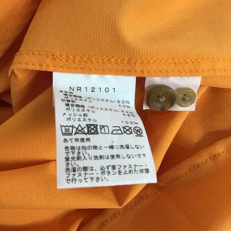 ザノースフェイス THE NORTH FACE シャツ、ブラウス 長袖 nr12101 シーカーズシャツ 長袖シャツ L ロゴ、文字 橙 / オレンジ / メンズ USED 古着 中古 10146781