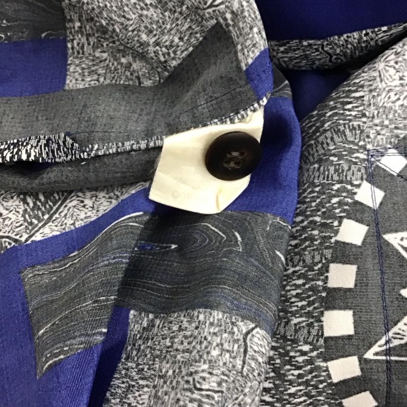 イッセイミヤケ ISSEY MIYAKE シャツ、ブラウス 半袖 半袖シャツ 無地シャツ カラーシャツ 80s 90s L プリント マルチカラー / マルチカラー / メンズ USED 古着 中古 10146839