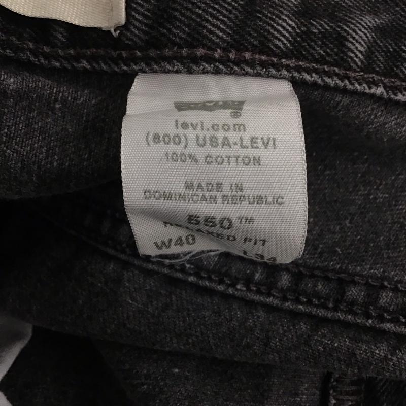 リーバイストラウスアンドコー Levi Strauss & co. パンツ デニム、ジーンズ デニムパンツ ワイドパンツ カジュアルパンツ 00s ドミニカ製 40インチ 無地 ダークグレー / ダークグレー / メンズ USED 古着 中古 10146854