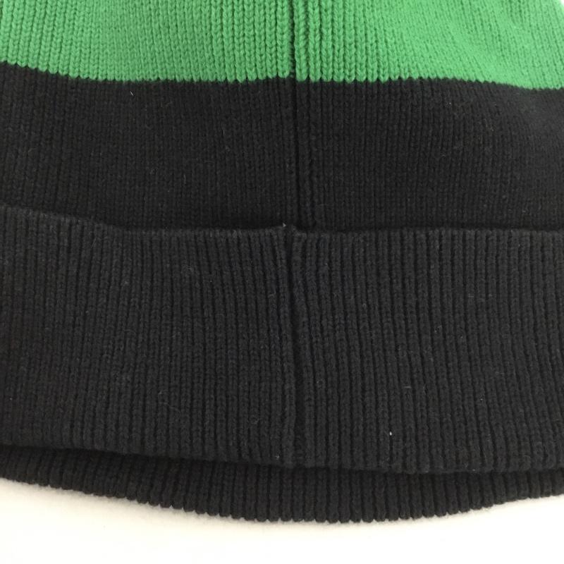 シュプリーム Supreme 帽子 ニット帽 13SS Big Striped Beanie Box Logo ロゴ、文字 赤 / レッド / X 緑 / グリーン / X 黒 / ブラック / メンズ USED 古着 中古 10146883