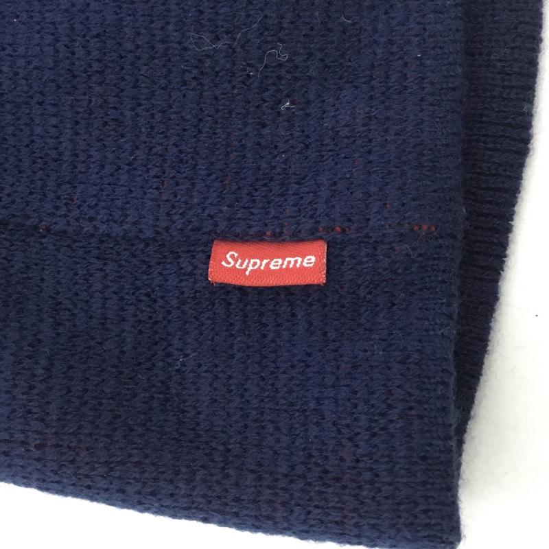 シュプリーム Supreme 帽子 ニット帽 DOWNHILL BEANIE 15AW 15FW スキー 紺 / ネイビー / X 赤 / レッド / メンズ USED 古着 中古 10146884