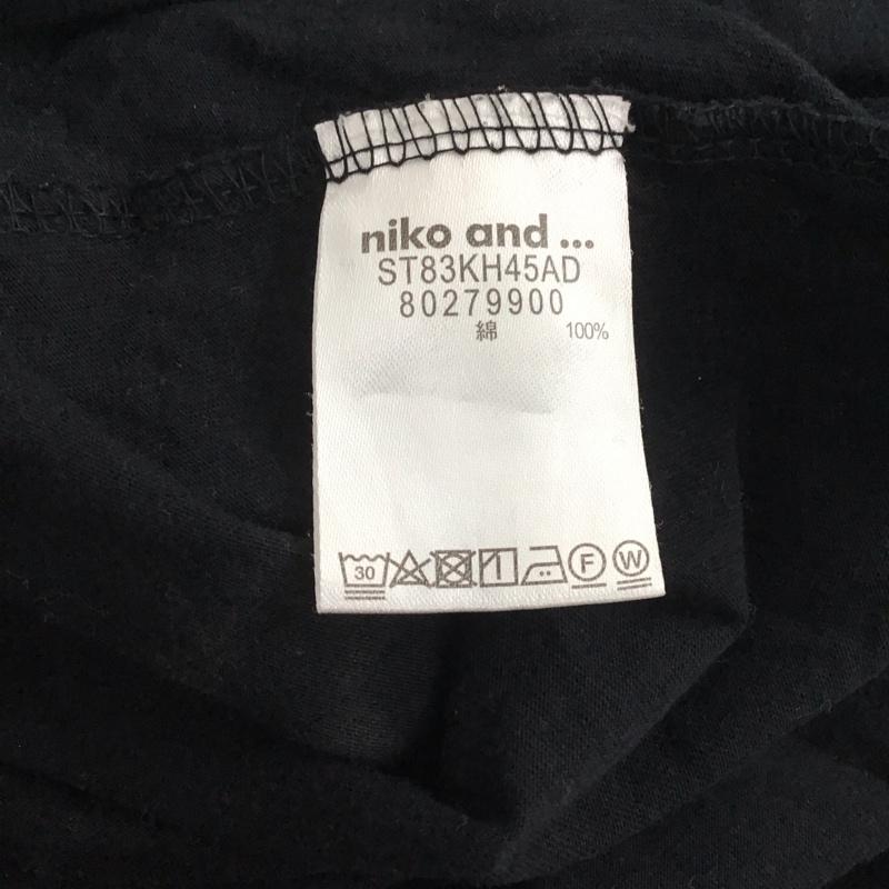ニコアンド niko and... ワンピース ロングスカート ST83KH45AD ウエストドロストカットワンピース 半袖 3 無地 黒 / ブラック / レディース USED 古着 中古 10147152