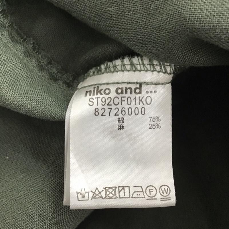 ニコアンド niko and... ベスト ベスト ミリタリーベスト フロントボタン 3 無地 カーキ / カーキ / レディース USED 古着 中古 10147233