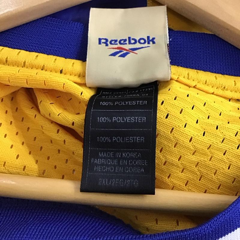 リーボック Reebok タンクトップ タンクトップ タンクトップ ノースリーブカットソー クルーネック XXL ロゴ、文字 黄 / イエロー / メンズ USED 古着 中古 10147584