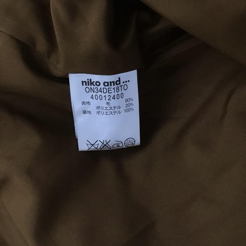 ニコアンド niko and... コート コート一般 M 無地 茶 / ブラウン / レディース USED 古着 中古 10147792