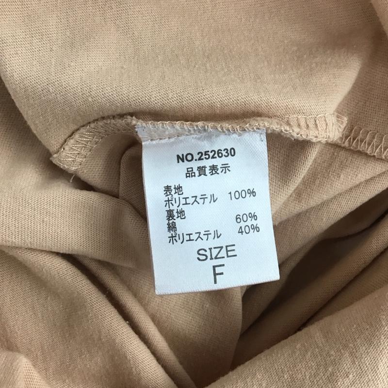 フリークスストア FREAK S STORE カットソー 半袖 252630 シアー プルオーバー FREE 無地 ベージュ / ベージュ / レディース USED 古着 中古 10147845