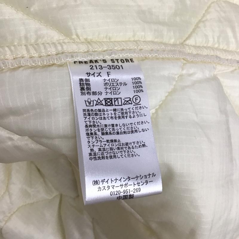 フリークスストア FREAK S STORE コート コート一般 213-3501 パッチワークキルトライナーコート FREE 無地 アイボリー / アイボリー / レディース USED 古着 中古 10147919