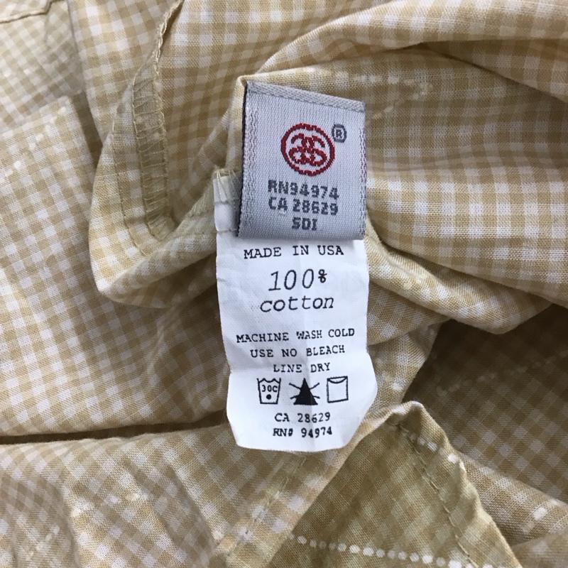 ステューシー STUSSY シャツ、ブラウス 半袖 半袖シャツ プリントシャツ ポケットシャツ S プリント ベージュ / ベージュ / メンズ USED 古着 中古 10148145