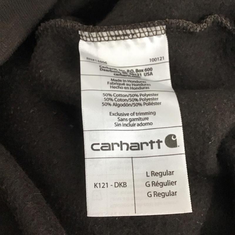 カーハート Carhartt パーカー 長袖 長袖パーカー プルオーバーパーカー スウェット L ロゴ、文字 茶 / ブラウン / メンズ USED 古着 中古 10148153