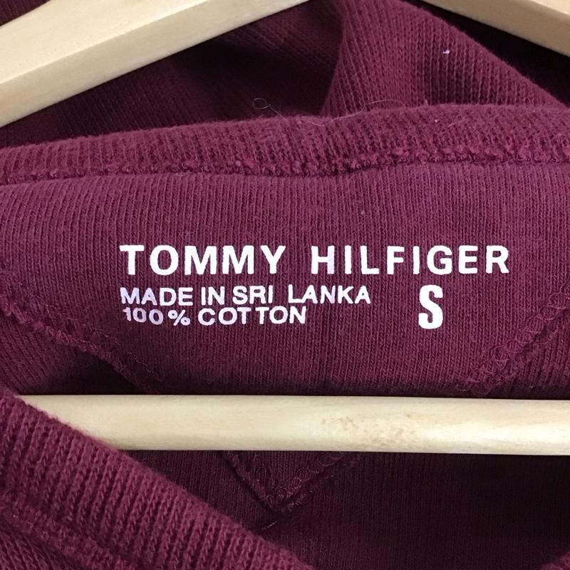 トミーヒルフィガー TOMMY HILFIGER カットソー 長袖 長袖カットソー Vネックカットソー S 無地 えんじ / ワインレッド / メンズ USED 古着 中古 10148170