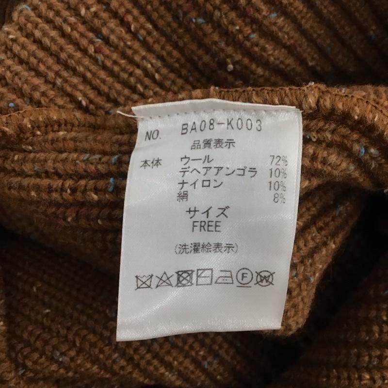 バラストアーク BALLAST ARK ニット、セーター 長袖 ba08-k003 COMMANDSWEATER 長袖ニット FREE 総柄 茶 / ブラウン / メンズ USED 古着 中古 10148181