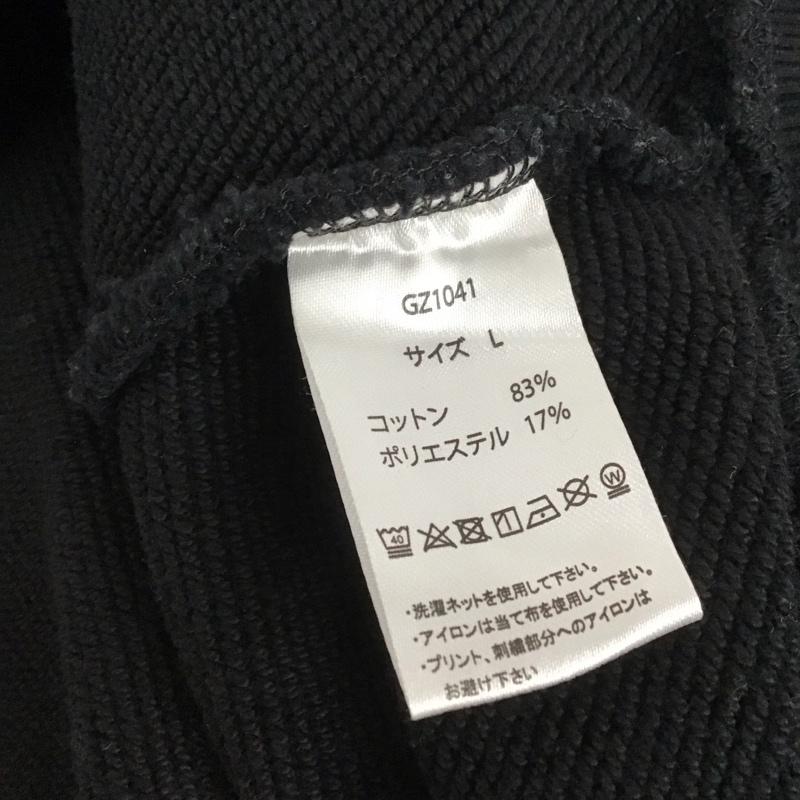ゲンザイ genzai パーカー 長袖 長袖パーカー プルオーバーパーカー スウェット L ロゴ、文字 黒 / ブラック / メンズ USED 古着 中古 10148207