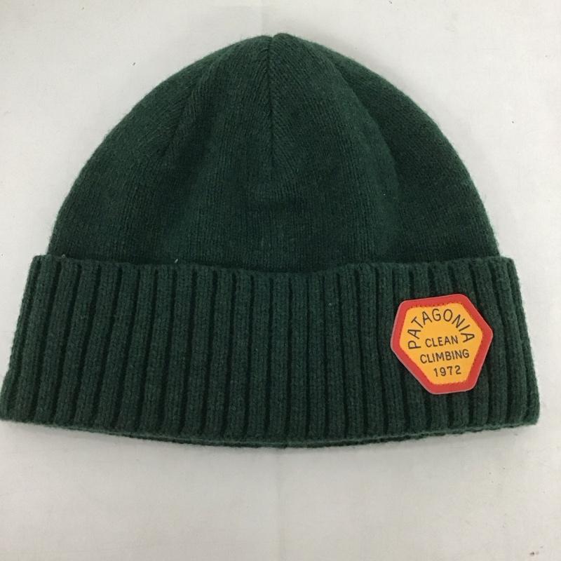 パタゴニア patagonia 帽子 ニット帽 ビーニー 無地 緑 / グリーン / メンズ USED 古着 中古 10148213