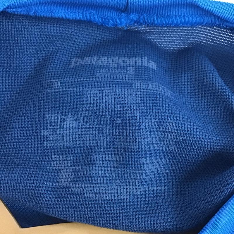 パタゴニア patagonia Tシャツ 半袖 半袖カットソー プリントTシャツ クルーネックカットソー スポーツウェア M ロゴ、文字 青 / ブルー / メンズ USED 古着 中古 10148227