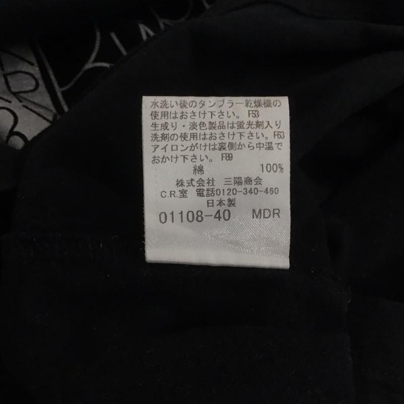 バーバリーブラックレーベル BURBERRY BLACK LABEL Tシャツ 半袖 半袖カットソー プリントTシャツ クルーネックカットソー 2 ロゴ、文字 黒 / ブラック / メンズ USED 古着 中古 10148254