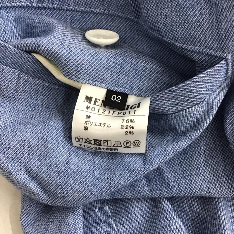 メンズビギ MEN S BIGI パンツ ワークパンツ、ペインターパンツ カジュアルパンツ ストレッチパンツ 2 無地 水色 / ライトブルー / メンズ USED 古着 中古 10148299