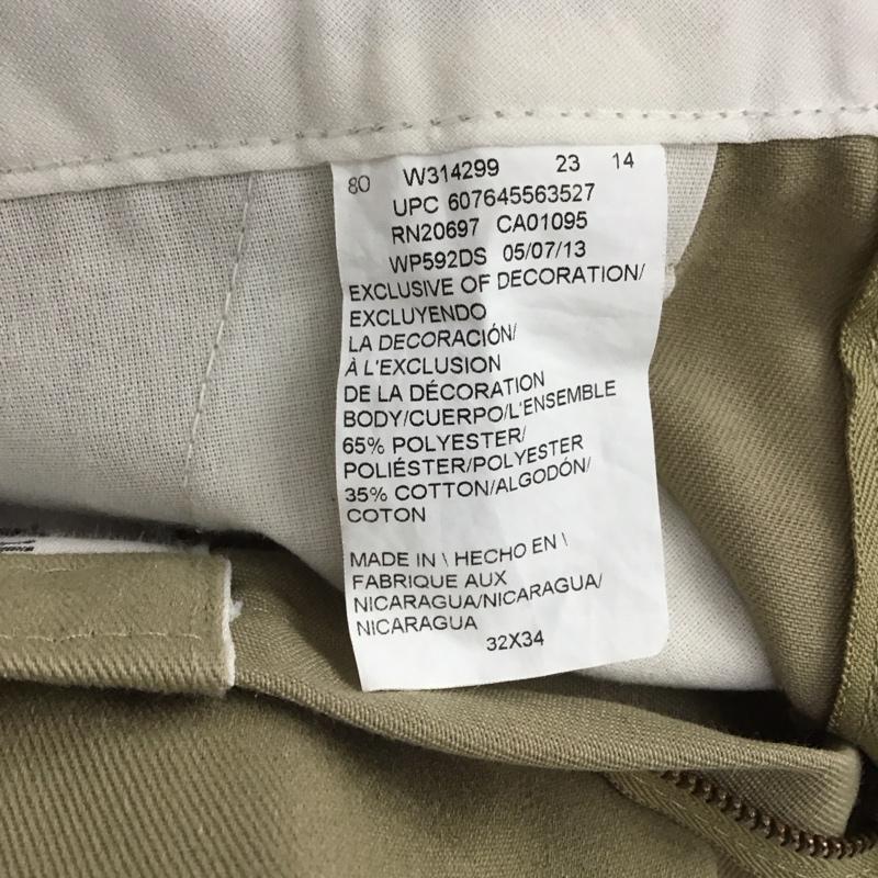 ディッキーズ Dickies パンツ ワークパンツ、ペインターパンツ カーゴパンツ ミリタリーパンツ ワイドパンツ 32インチ ロゴ、文字 ベージュ / ベージュ / メンズ USED 古着 中古 10148553